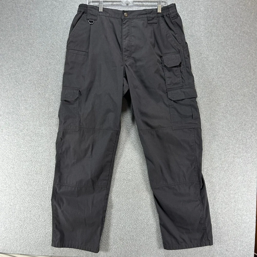 5.11 Tactical Cargo Pants Mens 34x31 Black Ripstop Gorpcore‎ Utility Workwear